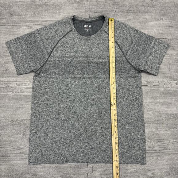 RHONE T-shirt Men L Gray Celliant Performance Tee Running Training Gym EUC - Picture 3 of 8